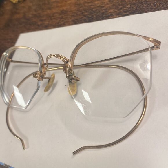 Antique/Vintage 12gf Half Rims Frames Glasses Spectacles 1920s main image 6